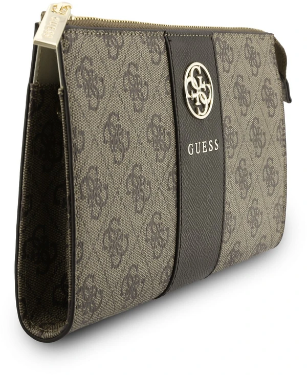 Torebka na telefon Guess 4G with Round 4G & Classic Logos Stripe ruda