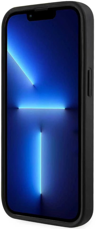 Guess GUHMP15SHGCFSEK Apple iPhone 15 / 14 /13 6.1″ juodos spalvos kietas dėklas GCube Stripes MagSafe