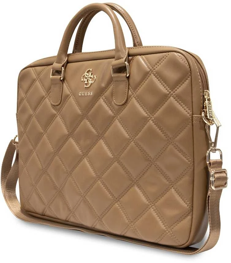 Guess krepšys kompiuteriui GUCB15ZPSQSSGW 16″ rudos spalvos Quilted 4G