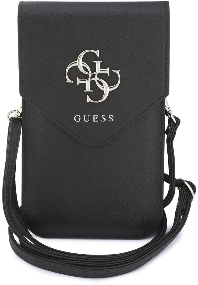 Dėklas Guess PU Grained 4G Metal Logo telefono krepšys rudas