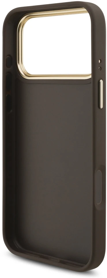 Dėklas Guess 4G Big 4G Classic Logo do iPhone 18 Pro Max / 17 Pro Max ruda auksinė