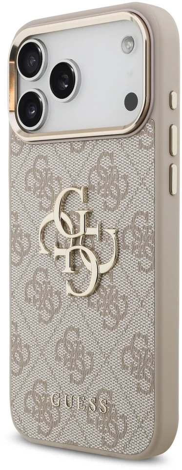 Dėklas Guess 4G Big 4G Classic Logo do iPhone 18 Pro Max / 17 Pro Max rožinė auksinė