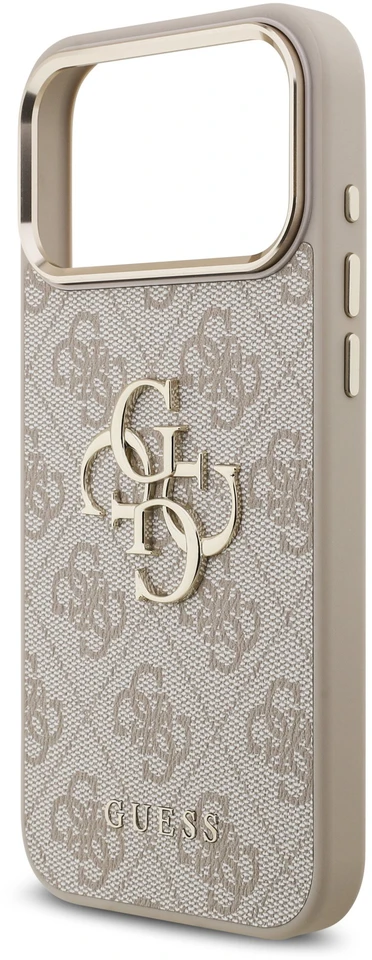 Dėklas Guess 4G Big 4G Classic Logo do iPhone 18 Pro Max / 17 Pro Max rožinė auksinė