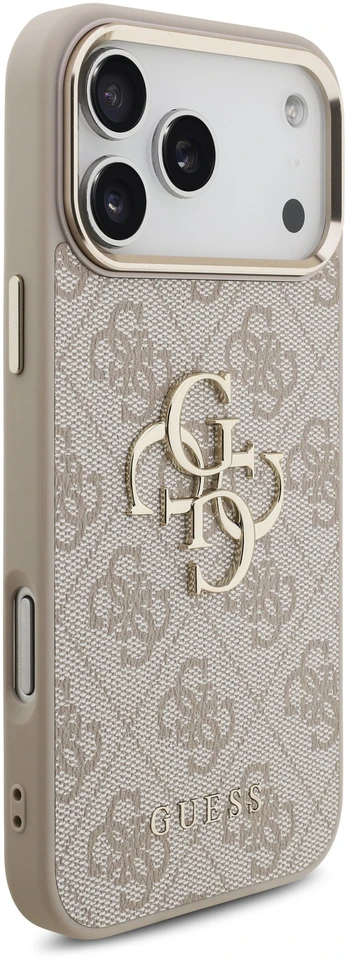 Dėklas Guess 4G Big 4G Classic Logo do iPhone 18 Pro Max / 17 Pro Max rožinė auksinė