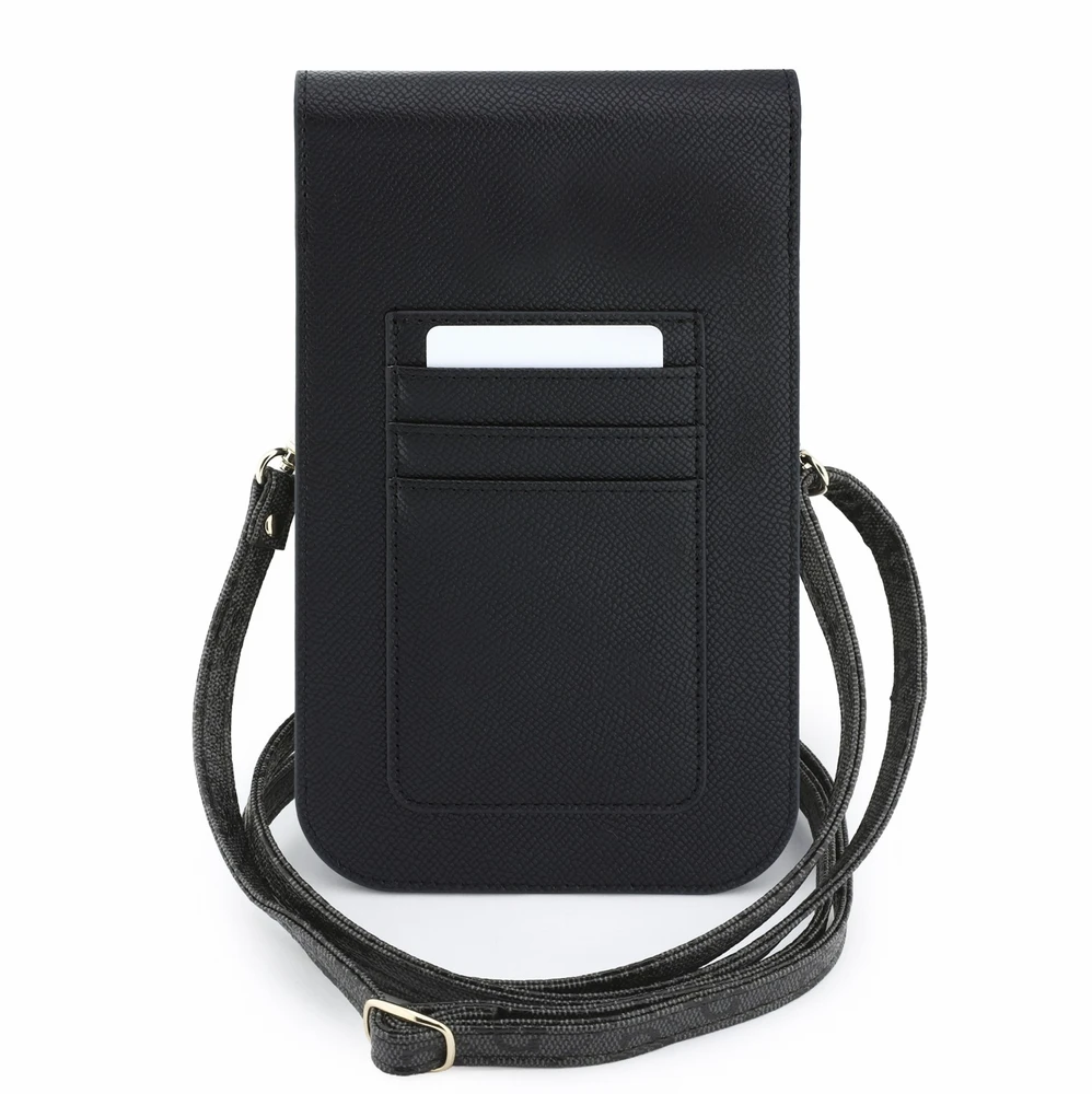 Dėklas Phone bag Guess Graines 4G & Classic Logos juodas