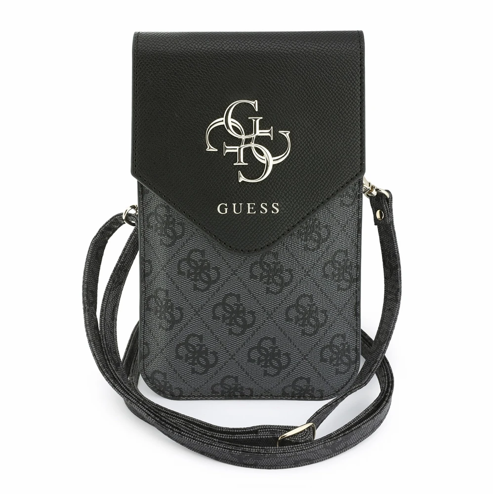 Dėklas Phone bag Guess Graines 4G & Classic Logos juodas