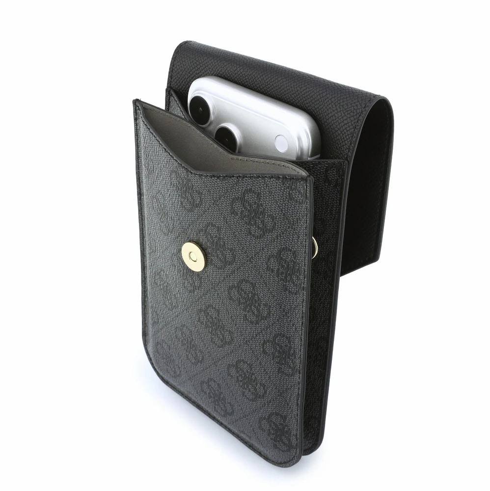 Dėklas Phone bag Guess Graines 4G & Classic Logos juodas