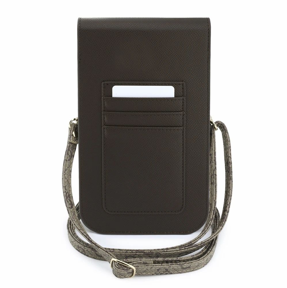Dėklas Phone bag Guess Graines 4G & Classic Logos ruda