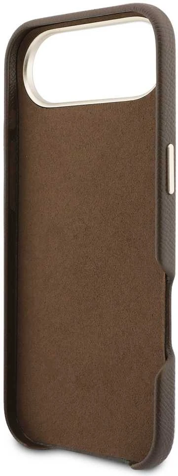Guess PU Resin Logo dėklas skirtas Apple iPhone Air Brown
