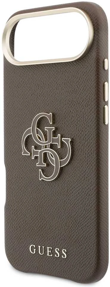 Guess PU Resin Logo dėklas skirtas Apple iPhone Air Brown