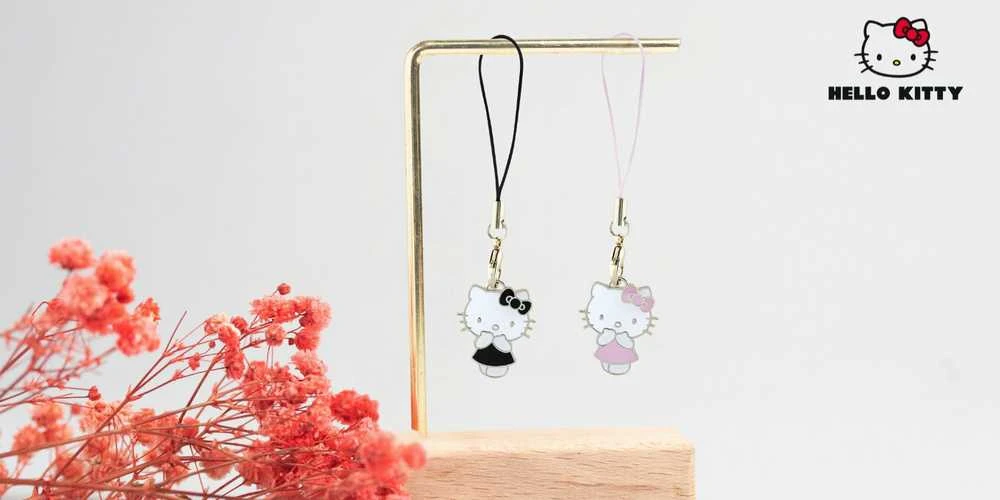 Hello Kitty HKCPMKP virvelė telefonui rožinės spalvos Charm Kitty Cute