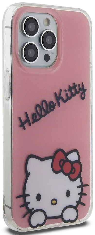 Hello Kitty IML Daydreaming Logo dėklas telefonui Apple iPhone 13 Pro rožinės spalvos