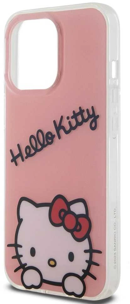 Hello Kitty IML Daydreaming Logo dėklas telefonui Apple iPhone 13 Pro rožinės spalvos