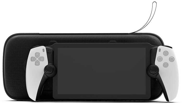 iPega P5P12 plonas kelioninis dėklas, skirtas Playstation Portal nuotolinio grotuvo juodai