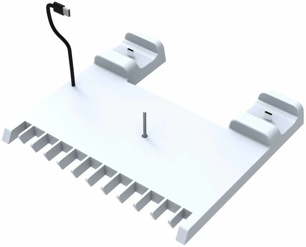 iPega P5S009 daugiafunkcis įkrovimo stovas, skirtas PS5 Slim Baltas