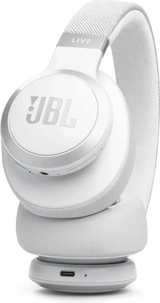 JBL Live 770NC belaidės ausinės su True ANC, Baltos