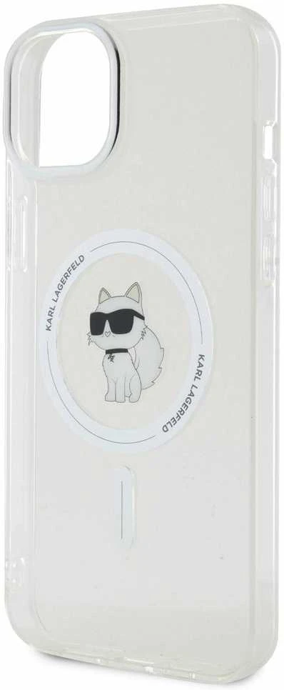 Dėklas Karl Lagerfeld KLHMP15MHFCCOT IPHONE 15 PLUS / 14 PLUS 6.7 "TRANSPARENT HARDCASE IML CHAPETTE MAGSAFE