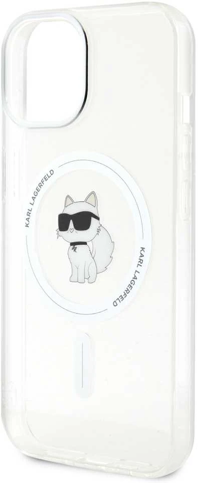 Karl Lagerfeld KLHMP15SHFCCNOT Apple iPhone 15/ 14 / 13 6.1″ skaidrus kietas dėklas IML Choupette MagSafe