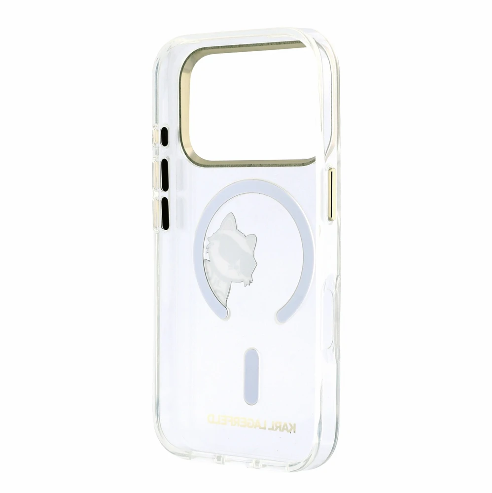 Dėklas Karl Lagerfeld IML Choupette Peekaboo Magsafe Case for iPhone 18 Pro Transparent