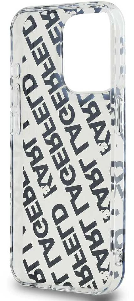 Karl Lagerfeld KLHCP15XHKFOEMD Apple iPhone 15 Pro Max 6.7″ auksinis kietas dėklas IML Fullover Logo