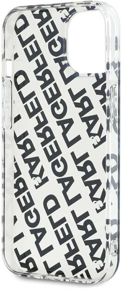 Apple iPhone 13 / 14 / 15 Karl Lagerfeld dėklas IML Fullover Logo (KLHCP15SHKFOEMD) aukso spalvos