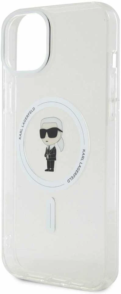 Karl Lagerfeld KLHMP15MHFCKNOT Apple iPhone 15 Plus / 14 Plus 6.7″ skaidrus kietas dėklas IML Ikonik MagSafe