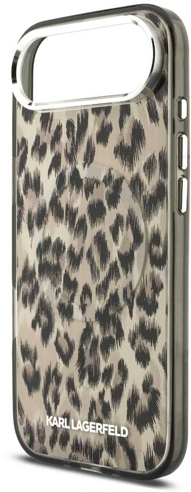 Karl Lagerfeld IML Leopard MagSafe dėklas skirtas Apple iPhone Air Brown