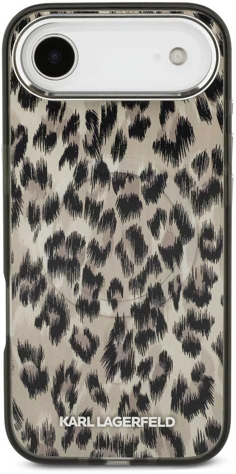 Karl Lagerfeld IML Leopard MagSafe dėklas skirtas Apple iPhone Air Brown