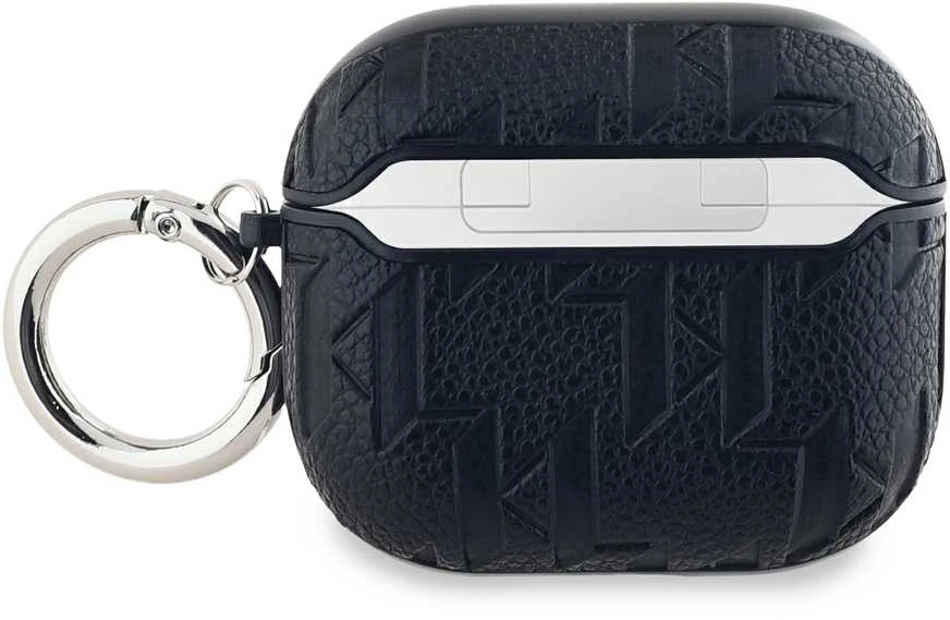 Apple AirPods Pro 2 Karl Lagerfeld Cover Monogram Karl & Choupette Head ausinių dėklas juodos spalvos