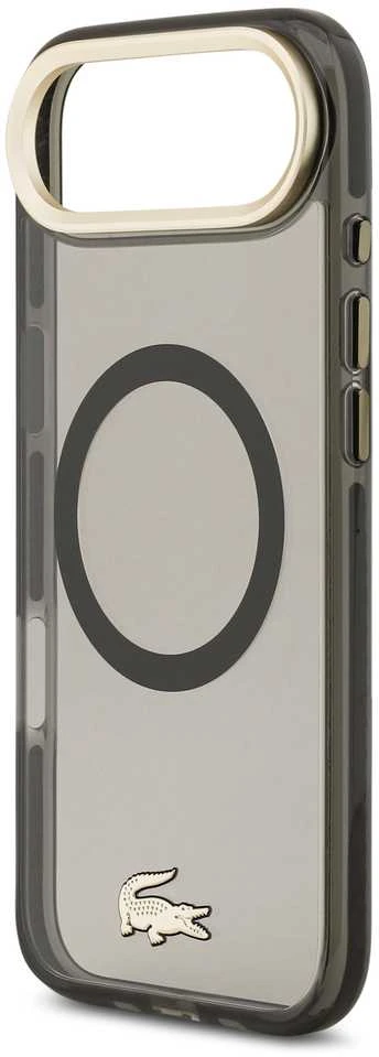 Lacoste PC/TPU Frosted Finish Gold Logo MagSafe dėklas skirtas Apple iPhone Air juodos spalvos