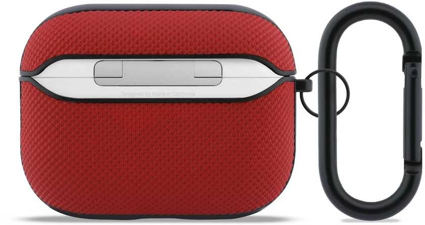 Lacoste Petit Pique Croc Logo Patch dėklas skirtas AirPods Pro 3 raudonos spalvos