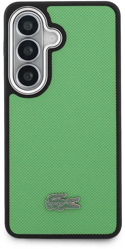 Lacoste Petit Pique Metal Logo Magnetic dėklas skirtas Samsung Galaxy S26+ Estragon Žalias