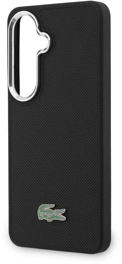Lacoste Petit Pique Metal Logo Magnetic dėklas skirtas Samsung Galaxy S26+ juodos spalvos