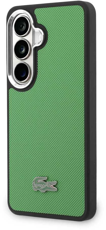 Lacoste Petit Pique Metal Logo Magnetic dėklas skirtas Samsung Galaxy S26+ Estragon Žalias
