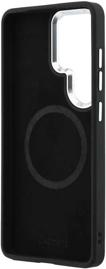 Lacoste Petit Pique Metal Logo Magnetic dėklas skirtas Samsung Galaxy S26 Ultra Estragon Žalias