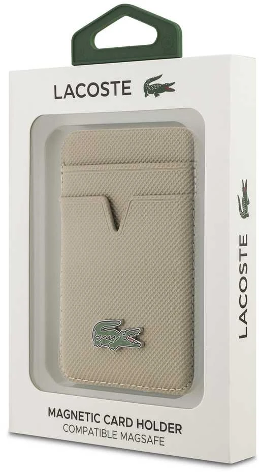 Dėklas Lacoste PU Iconic Petit Pique MagSafe piniginės juostelė