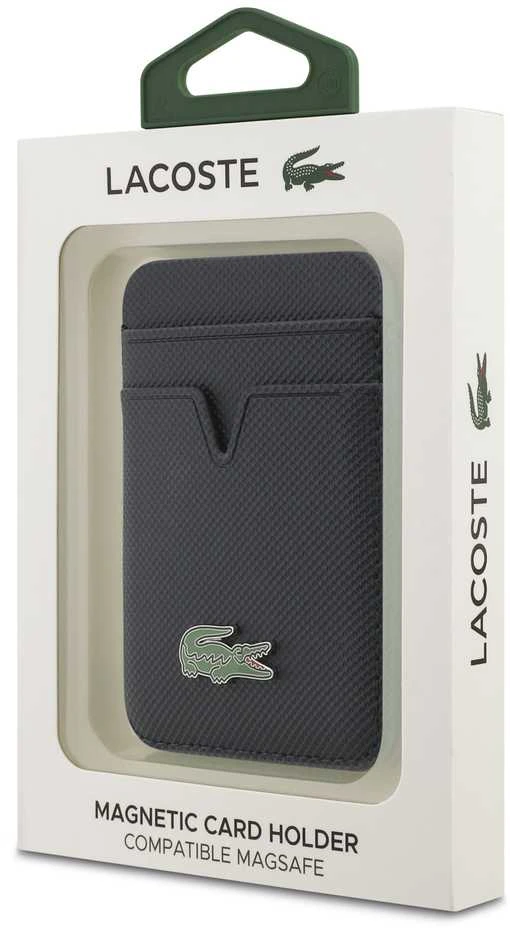 Dėklas Lacoste PU Iconic Petit Pique MagSafe Wallet Navy