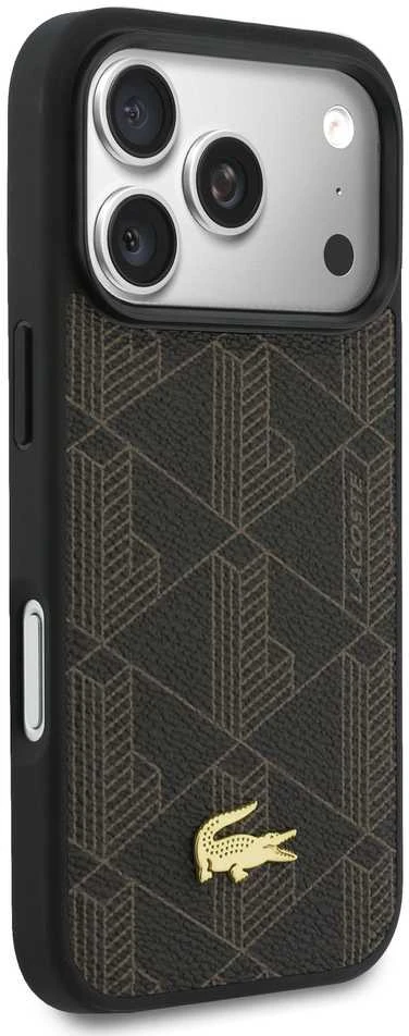 „Lacoste“ PVC mišinio „MagSafe“ dėklas ir piniginė, skirtas „Apple iPhone 17 Pro“, raudonos spalvos