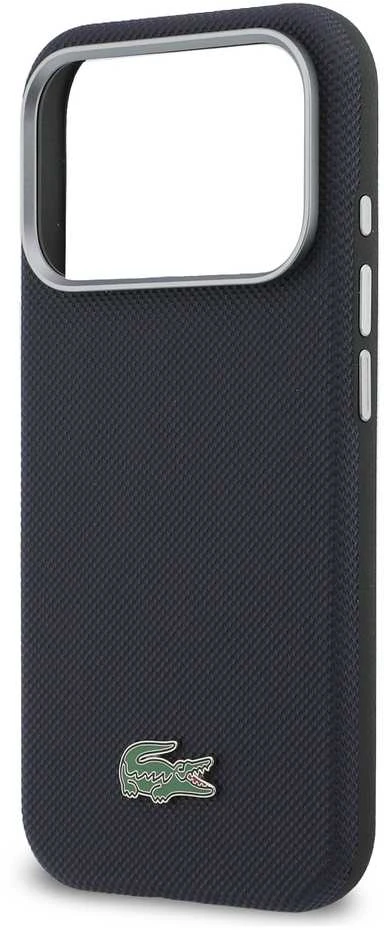 Lacoste PVC Petit Pique Semi Wrap MagSafe dėklas skirtas Apple iPhone 17 Pro Navy