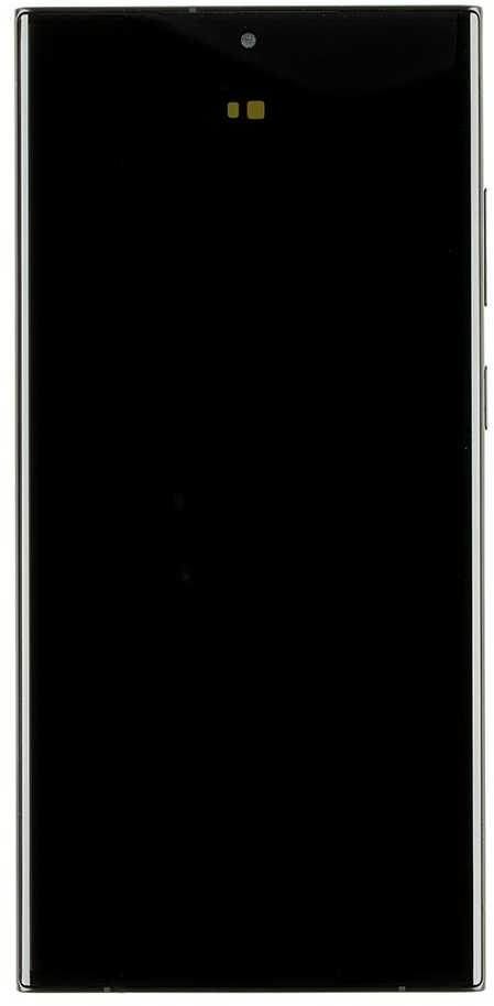 Dėklas LCD ekranas + lietimui jautrus skydelis + priekinis dangtelis Samsung S918 Galaxy S23 Ultra Pilkas Raudona (pakeitimo paketas)