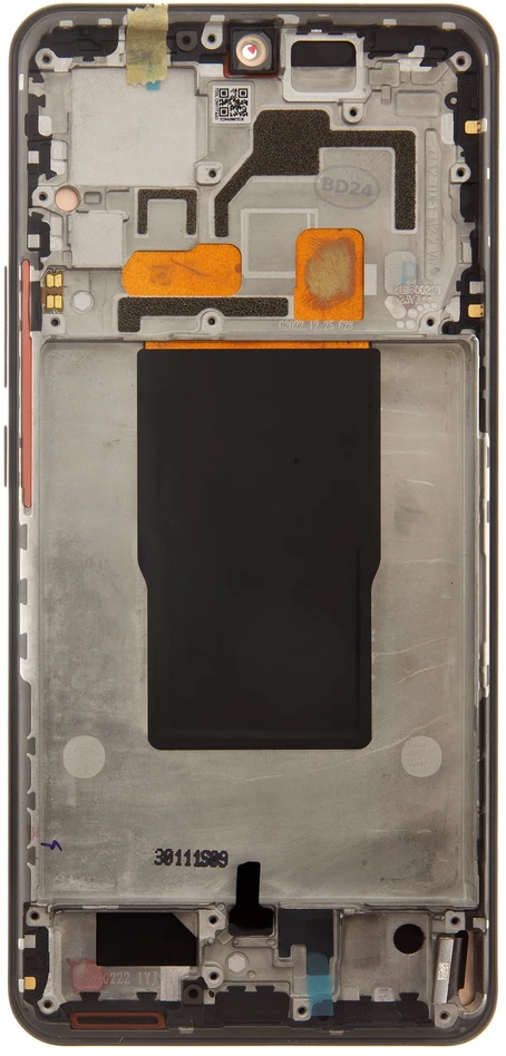LCD Ekranas + Touch Unit + Front Cover for Xiaomi 12T/12T Pro Juodas (Service Pack)