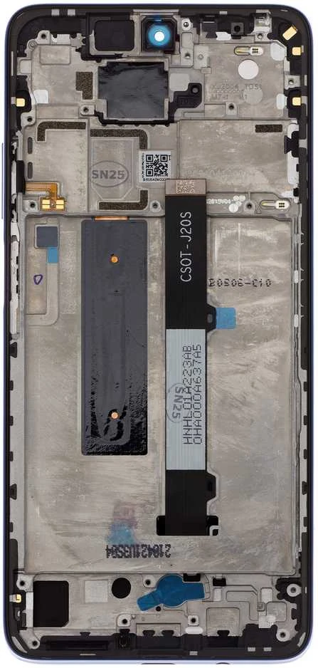 Dėklas LCD ekranas + lietimui jautrus skydelis + priekinis dangtelis, skirtas „Xiaomi Redmi Note 9 Pro 5G“ (juodas) (pakeitimo paketas)
