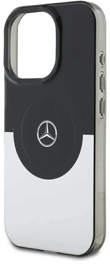Mercedes MEHMP16L23HBIGK Apple iPhone 16 Pro 6.3" dėklas telefonui sidabro spalvos Double Layer BiColor MagSafe