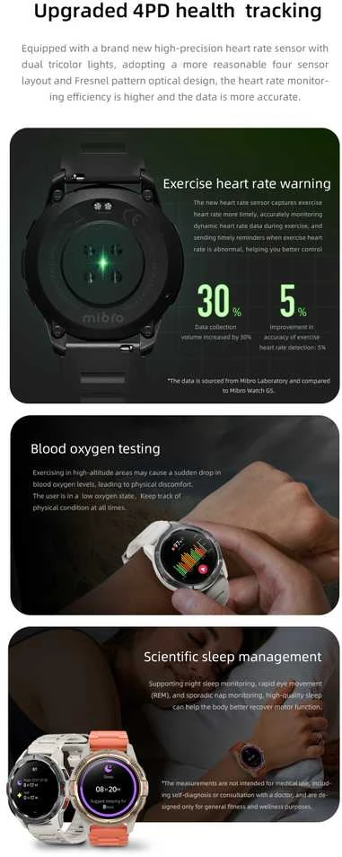 MBR Išmanusis laikrodis Mibro GS Active (Sidabrinis)