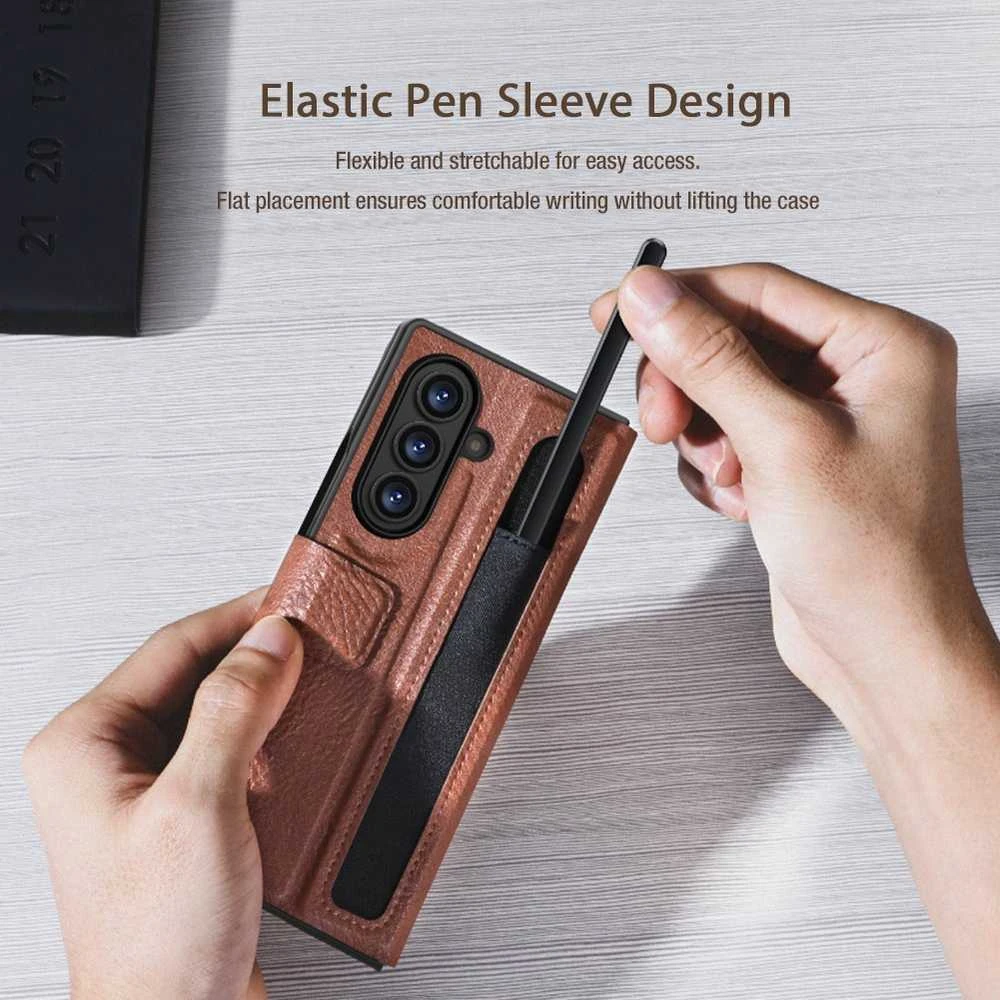 Nillkin Aoge dėklas skirtas Samsung Galaxy Z Fold 7 juodos spalvos