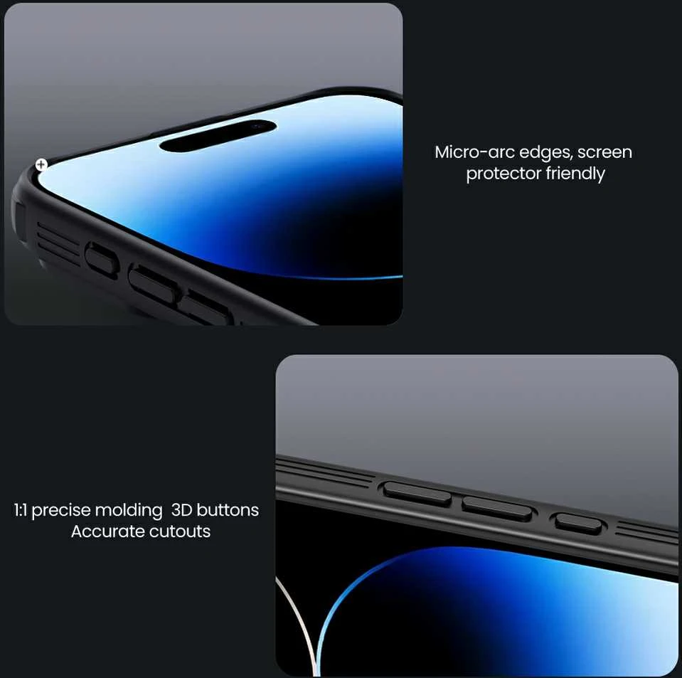 Nillkin CamShield PRO Hard Apple iPhone 16 Pro dėklas telefonui juodos spalvos