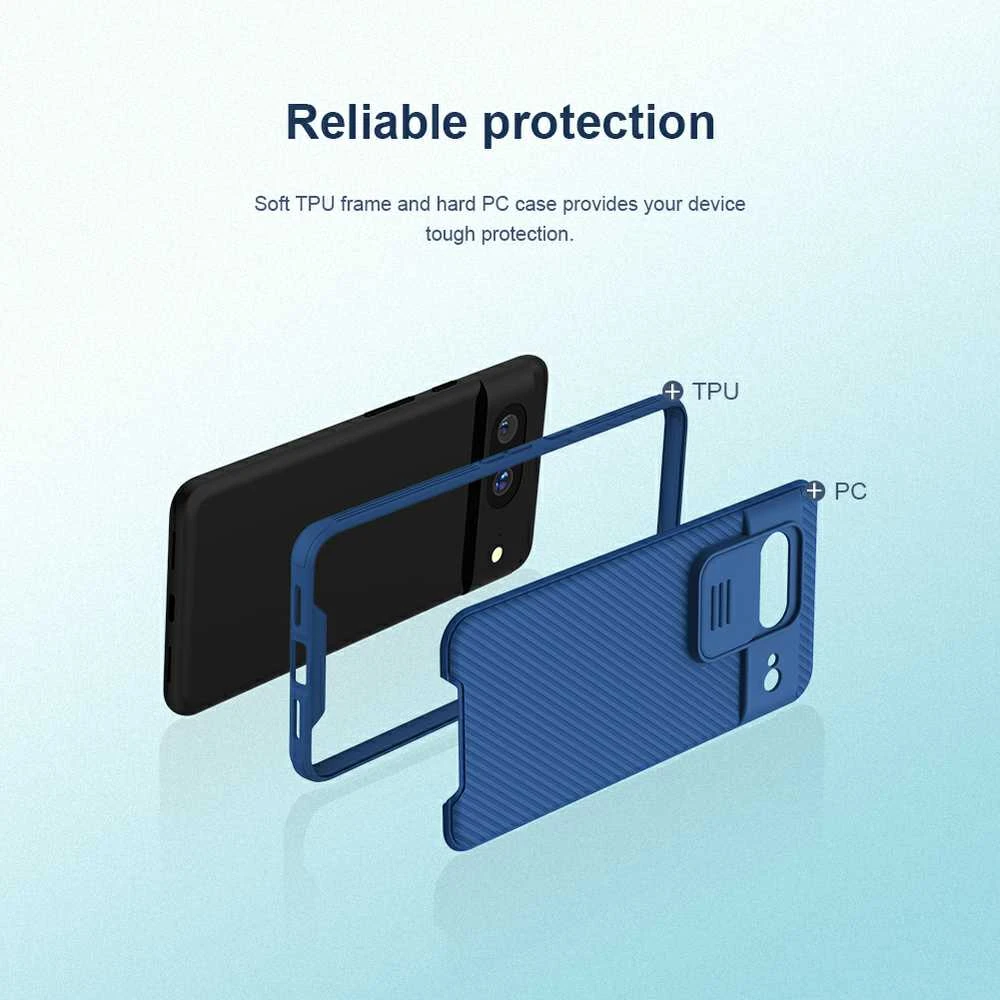 Nillkin CamShield PRO Hard Google Pixel 8 dėklas telefonui juodos spalvos