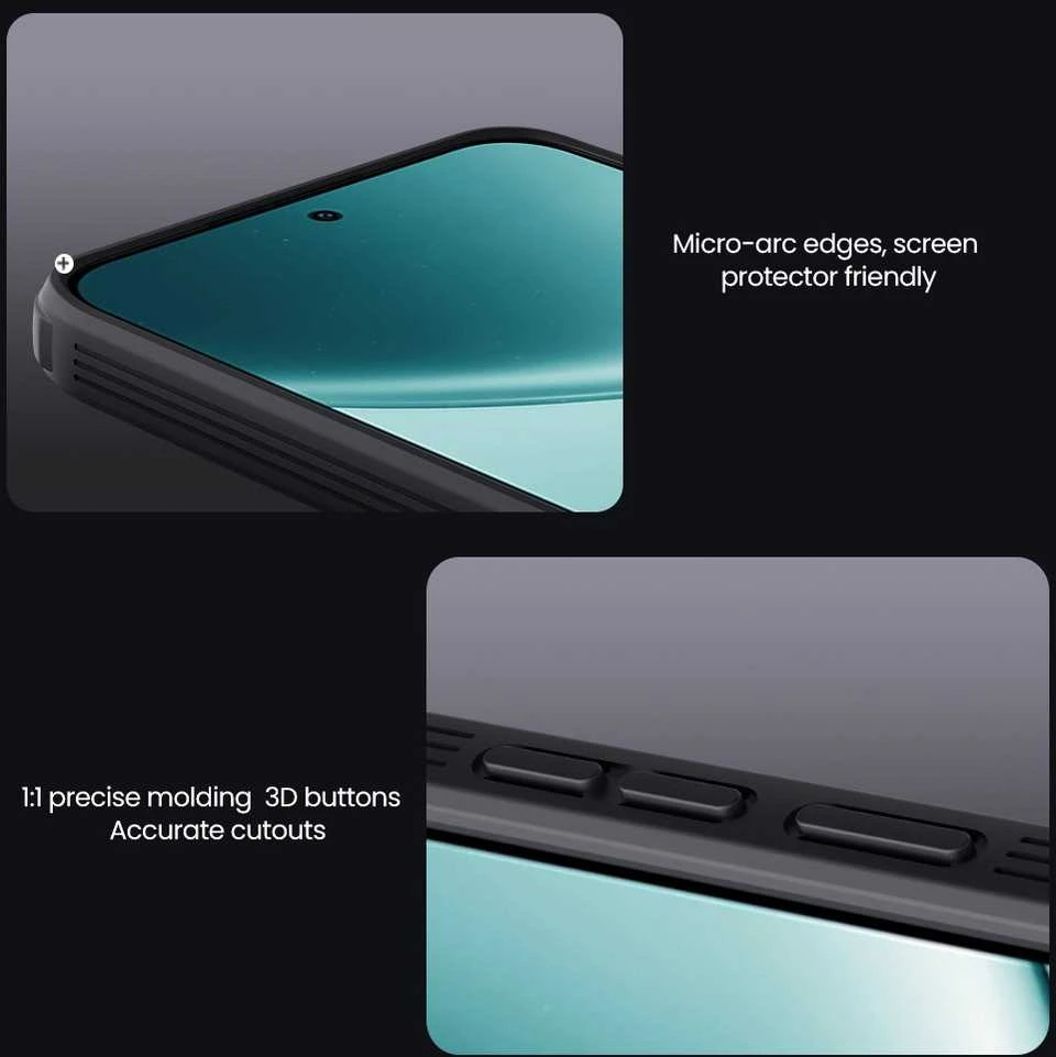 Nillkin CamShield PRO Hard dėklas skirtas Xiaomi Redmi Note 15 Pro 5G Transparent Juodas