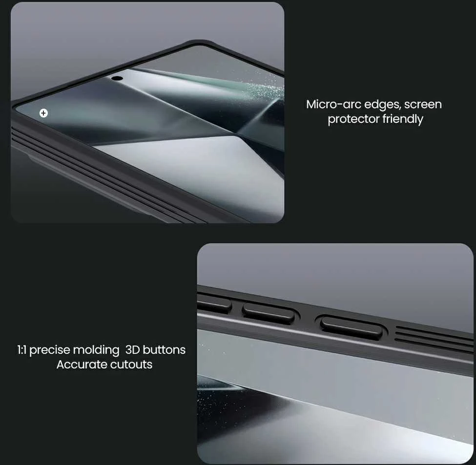 Nillkin CamShield PRO Hard Samsung Galaxy S25 Ultra dėklas telefonui juodos spalvos
