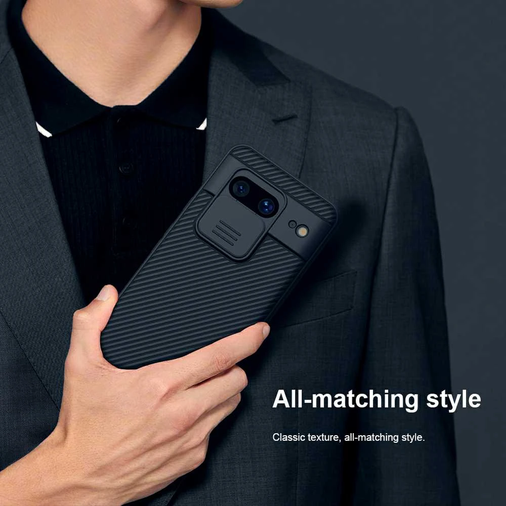 Nillkin CamShield PRO Hard Google Pixel 8 dėklas telefonui juodos spalvos